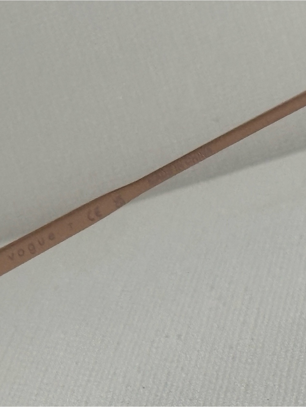 Vogue Rose Gold Geometric Metal Frame Glasses - Picture 3 of 5